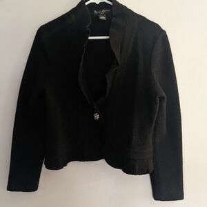 Mercer and Madison Short Black Wool Jacket Petite Medium